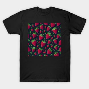 Strawberry Pattern T-Shirt